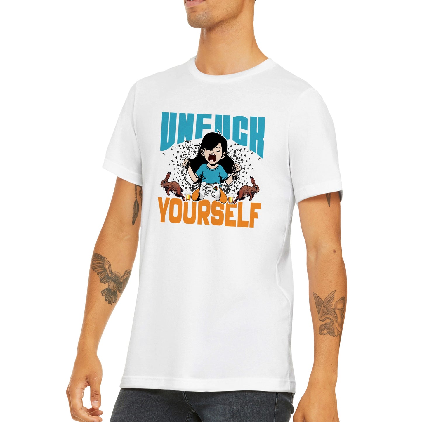 Unf*** Yourself - Premium Men's Crewneck T-shirt