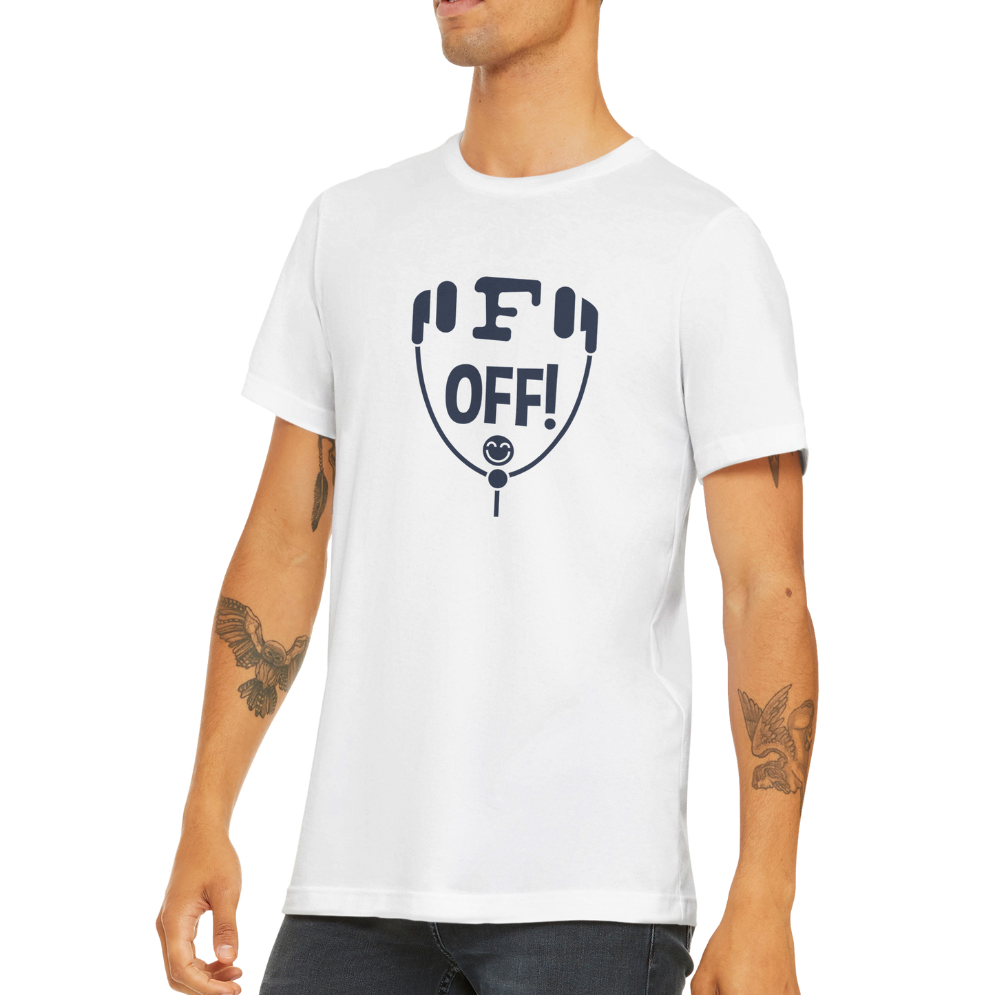 F Off - Premium Men's Crewneck T-shirt