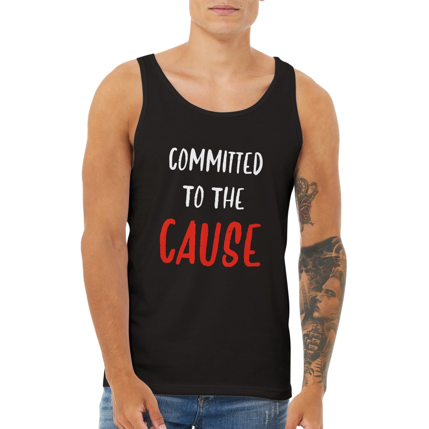 Committed To The Cause - Premium Men's Tank Top